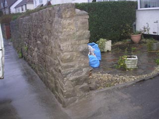 Photo: rebuilt wall in garden no.5